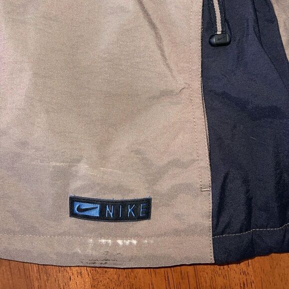 Vintage Y2K Nike Reversible Quilted Vest Light Blue Brown Black Medium Rare - Picture 4 of 15